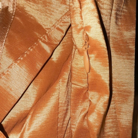 Rockabilly Pin Up Shiny Gold Vintage Style Dress - Picture 4 of 6